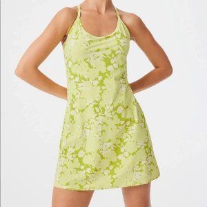 Outdoor Voices Exercise Dress in Hyper Green Floral